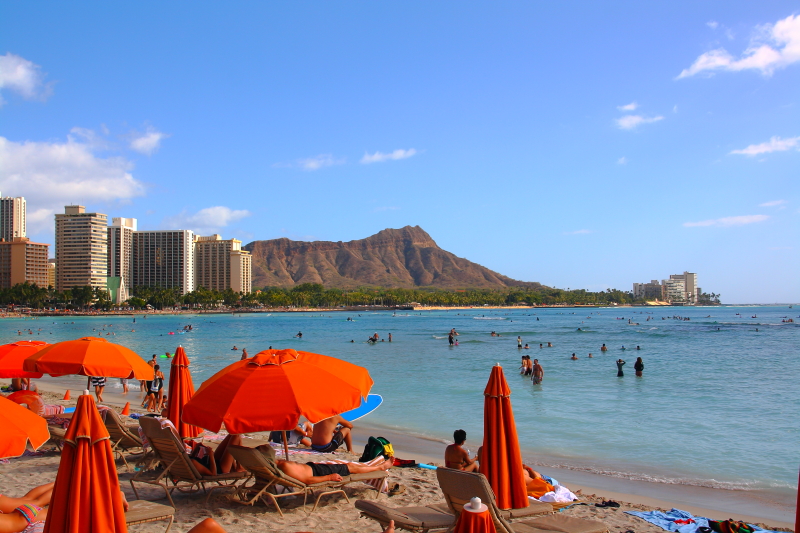 Diamond Head, Waikiki, O'ahu, Hawaii